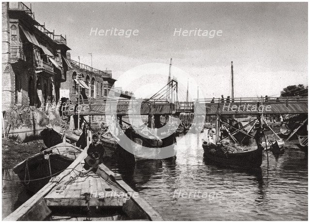 The Whiteley Bridge, Ashar Creek, Basra, Iraq, 1925. Artist: A Kerim
