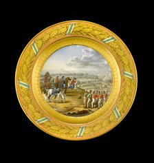 Dessert plate depicting the Battle of Fuentes d'Onoro, 1811 (1818). Artist: Unknown.