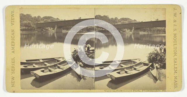 View in Fairmount Park, Philadelphia, Pennsylvania., 1873/81. Creator: J.W. & J.S. Moulton.