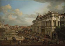 The Procession of Our Lady of Grace in Front of Krasinski Palace, 1778. Creator: Bellotto, Bernardo (1720-1780).