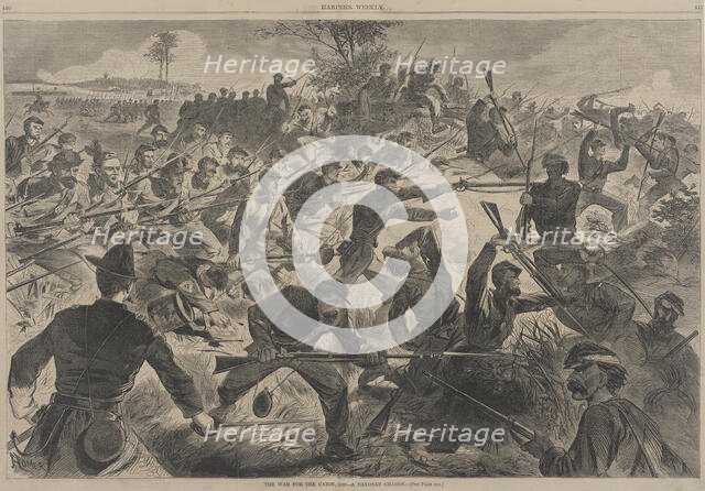 The War for the Union - A Bayonet Charge, 1862. Creator: Unknown.