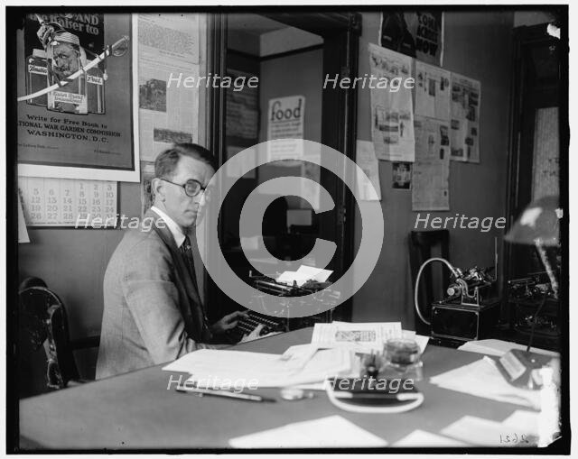 Russell T. Edward, between 1910 and 1920. Creator: Harris & Ewing.