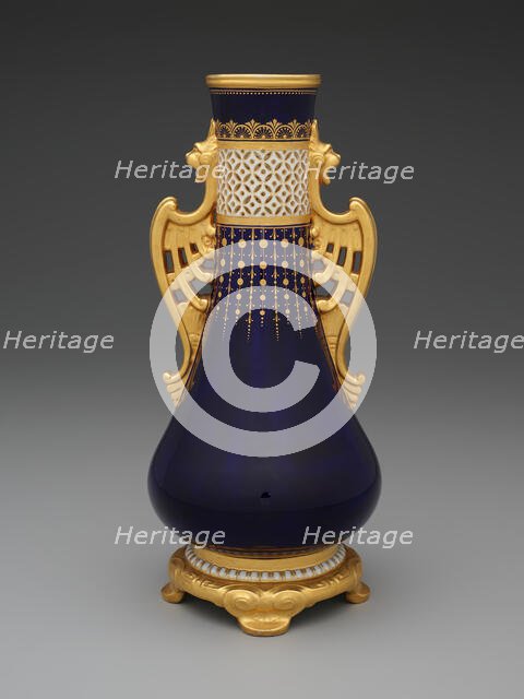 Vase, Stoke-on-Trent, 1890. Creator: Minton.