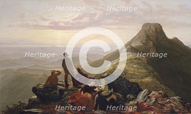 The Belated Party on Mansfield Mountain, 1858. Creator: Jerome Thompson.