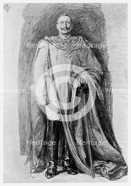 Study for the enamel portrait of Emperor Wilhelm II of Germany, 1901. Artist: Unknown