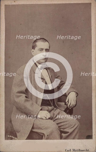 Portrait of the Composer Vincenzo Fioravanti (1799-1877), c. 1850. Creator: Mahlknecht, Carl (Karl) (1810-1893).