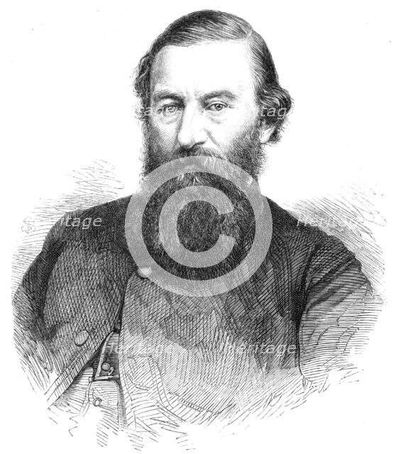 Mr. S. W. Baker, the African traveller, 1865. Creator: Unknown.