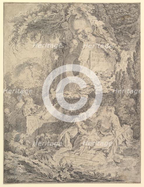 Fountain of Love, 1738. Creator: Pierre Alexandre Aveline.