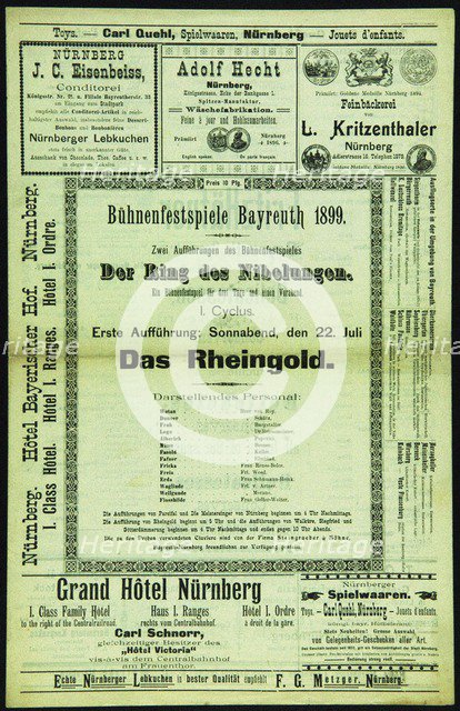 Program of the Bayreuth Festival, 1899, 1899.
