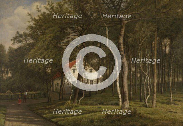 A Forester Cottage in Putte, 1894. Creator: Jean Pierre François Lamoriniere.