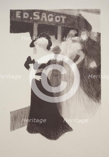 Sagot's Gallery, 1898. Creator: Georges Alfred Bottini (French, 1874-1907).