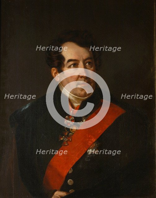 Portrait of the Poet Dmitri Osipovich Baranov (1773-1834), End 1820s. Artist: Mitoire, Benois Charles (?-after 1830)