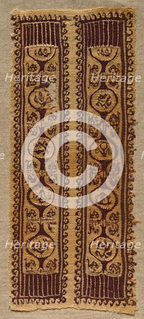 Fragment, Sleeve Ornament from a Tunic, 400s - 600s. Creator: Unknown.