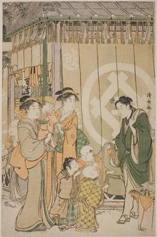 The Echigoya on New Year's Day, c. 1789. Creator: Torii Kiyonaga.