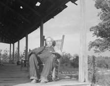 Aged cotton farmer, Greene County, Georgia, 1937. Creator: Dorothea Lange.