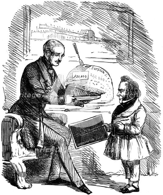 Albert, Prince Consort of Queen Victoria, and Joseph Paxton, 1851. Artist: John Tenniel