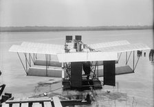 Experimental Tandem Biplane On Potomac Embodying Langley Principles, 1917. Creator: Harris & Ewing.