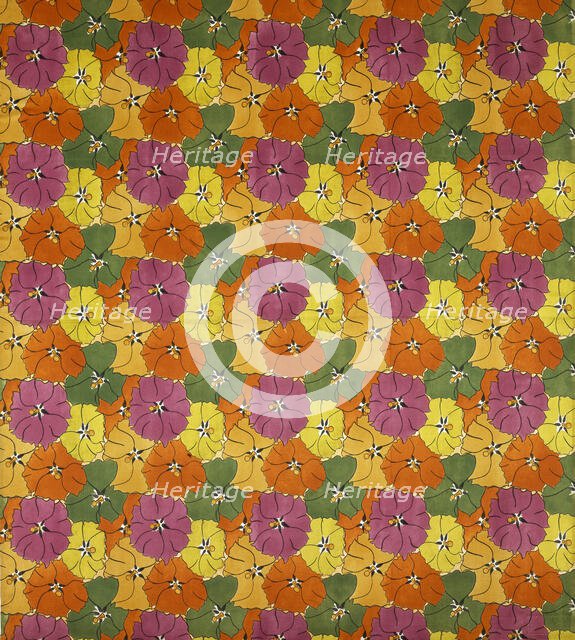 Les Althaeas, Design, 1917. Creator: Dufy, Raoul (1877-1953).