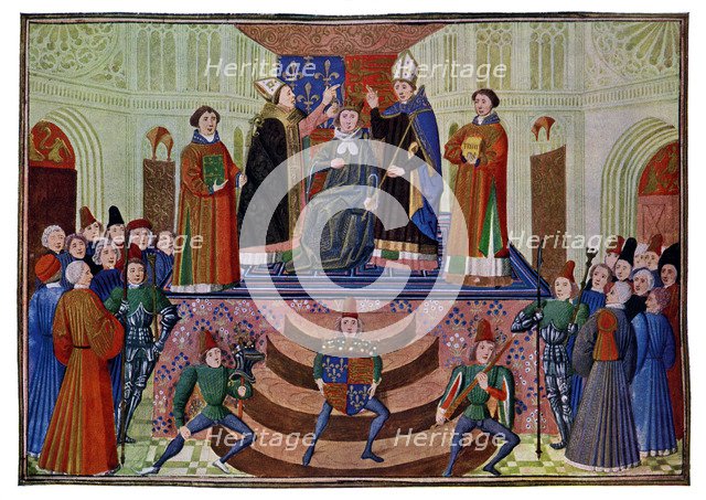 The Coronation of Henry IV, 1399 (15th Century)Artist: Master of the Harley Froissart