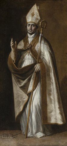 Saint Blaise, 1640-1645. Creator: Castillo y Saavedra, Antonio del (1616-1668).