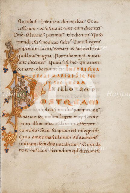 Decorated Initial P; Gospel Lectionary, late 10th century. Creator: Unknown.