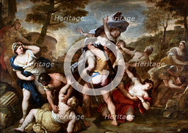 The Rape of the Sabine Women, c.1680. Creator: Giordano, Luca (1632-1705).
