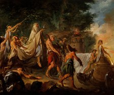 A Druids' Ceremony, c1740. Creator: Hallé, Noël (1711-1781).