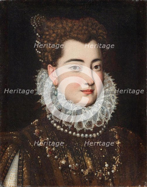 Portrait of Clelia Farnese (1552-1613), Second half of the16th cen.. Creator: Pulzone, Scipione (1550-1598).