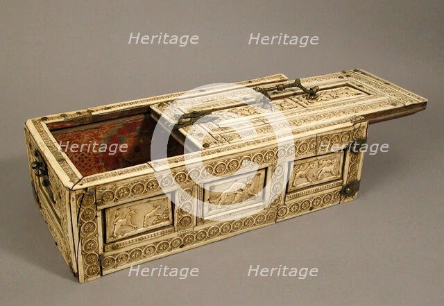 Casket with Erotes and Animals, Italian or Byzantine, 12th century. Creator: Unknown.