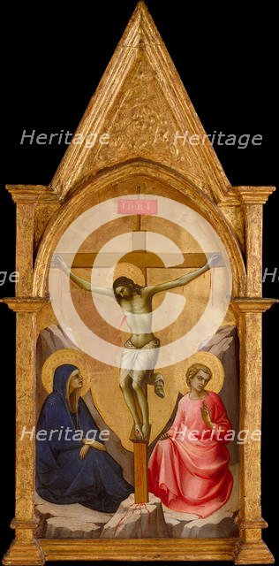 The Crucified Christ between the Virgin and Saint John the Evangelist, ca. 1406. Creator: Lorenzo Monaco.