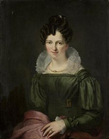 Portrait of Maria Christina Nijssen, Wife of Anthonie van der Hout, 1826. Creator: Christiaan Julius Lodewijk Portman.