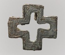 Purse Mount in the Form of a Cross, Frankish, 7th century. Creator: Unknown.