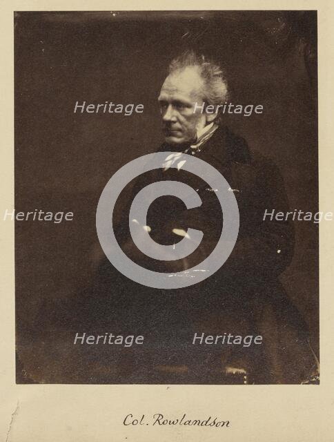 Colonel Rowlandson, about 1858. Creator: Unknown.