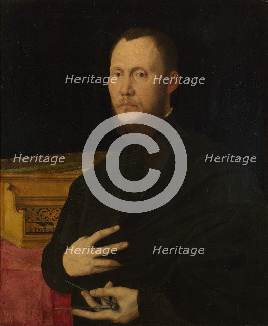 Portrait of a Musician, c. 1565. Artist: Campi, Bernardino (1522-1591)