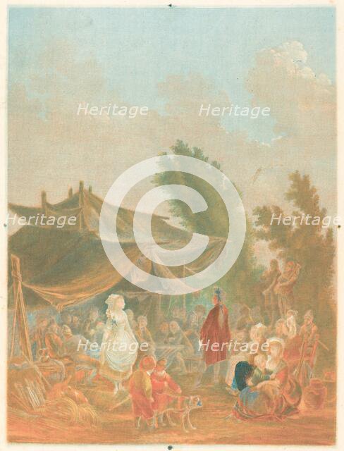 Noce de Village (Village Wedding), 1785. Creator: Charles-Melchior Descourtis.