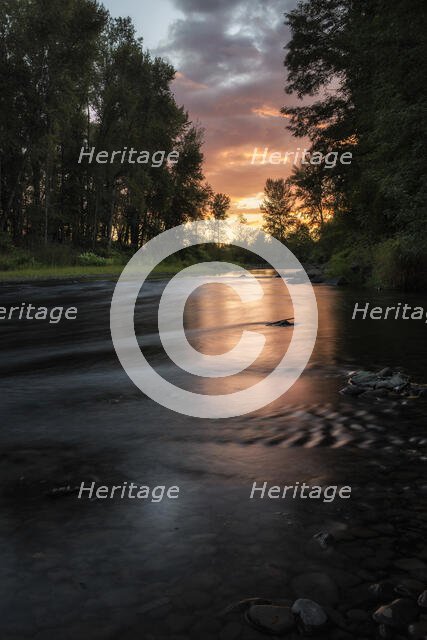 Sunset Over the Molalla. Creator: Joshua Johnston.