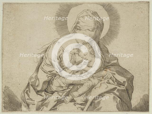 The Virgin holding the infant Christ, after Reni, ca. 1600-1640. Creator: Anon.