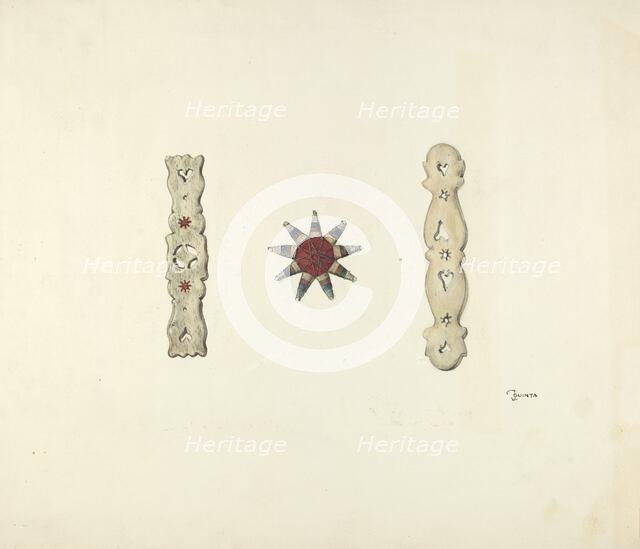 Hair Ornaments, c. 1939. Creator: Jerry Guinta.