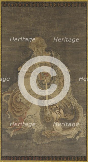 Manjushri Seated on a Lion, 1368-1644. Creator: Unknown.