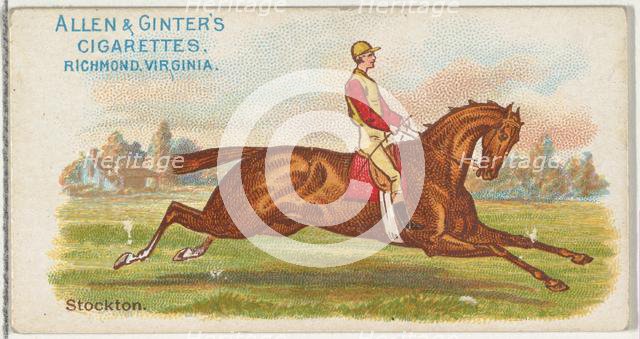 Stockton, from The World's Racers series (N32) for Allen & Ginter Cigarettes, 1888. Creator: Allen & Ginter.