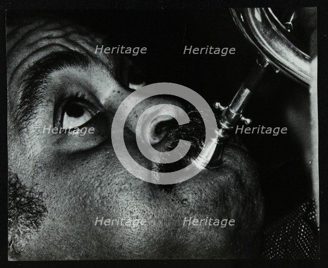 American trumpet and flugelhorn player Art Farmer at The Bell, Codicote, Hertfordshire, 1983. Artist: Denis Williams