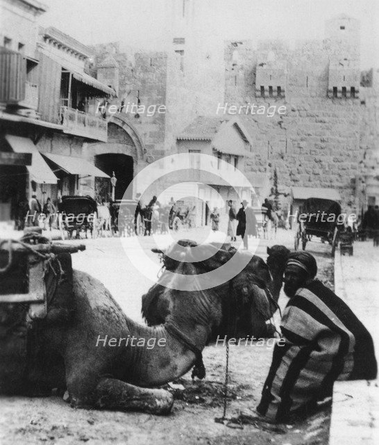 Near the Jaffa Gate, Jerusalem, c1927-c1931. Artist: Cavanders Ltd