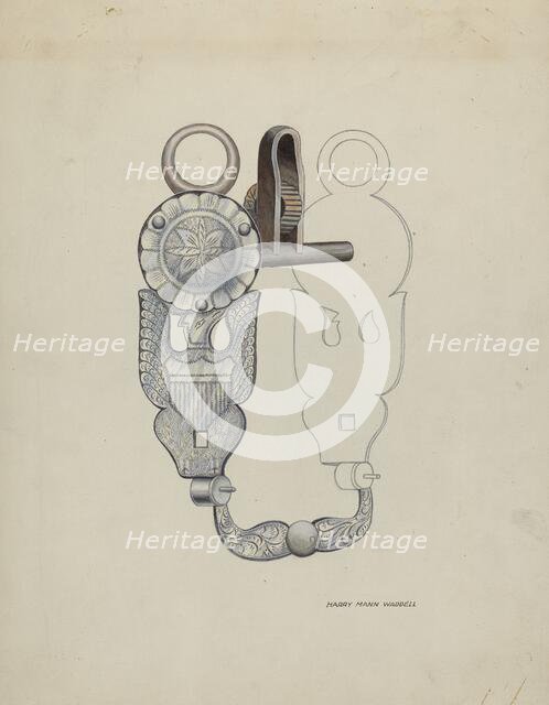 Eagle Bit, c. 1936. Creator: Eva Fox.