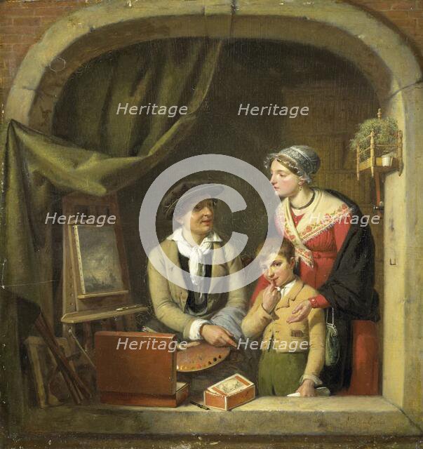 'Becoming a Painter', 1825-1827.  Creator: Jean-Baptiste Van Eycken.