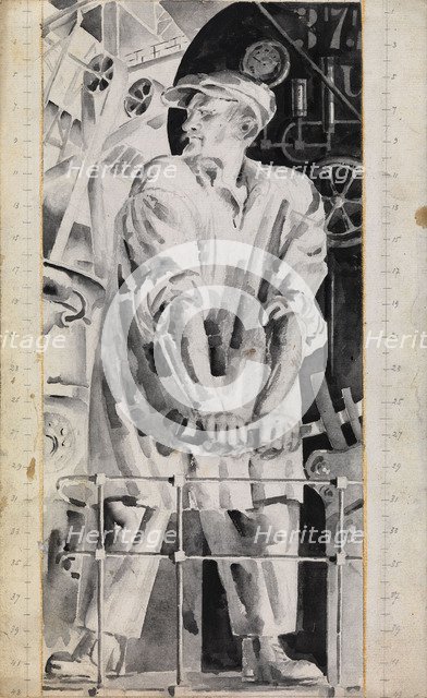 The Machinist, 1920s. Artist: Tyrsa, Nikolai Andreyevich (1887-1942)