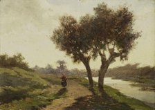 Landscape with two Trees, 1860-1867. Creator: Paul Joseph Constantin Gabriel.