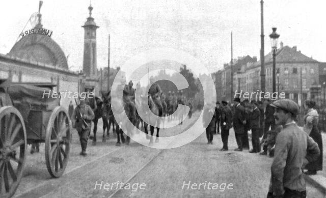 'Les Allemands a Bruxelles', 1914. Creator: Unknown.