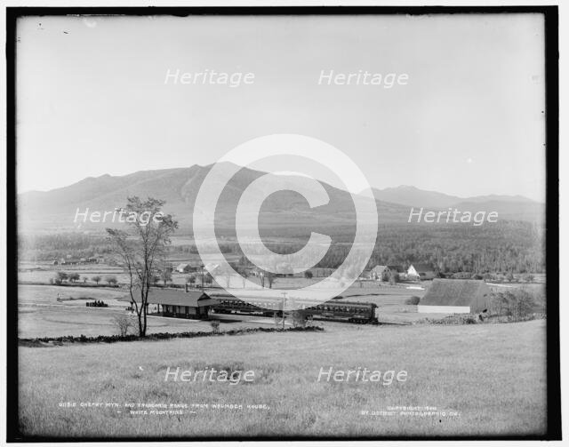 Cherry Mtn. and Franconia Range from Waumbek House, White Mountains, c1900. Creator: Unknown.