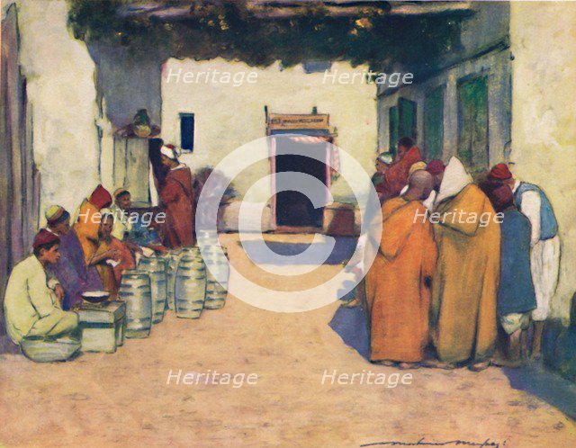 'A Courtyard', 1903. Artist: Mortimer L Menpes.