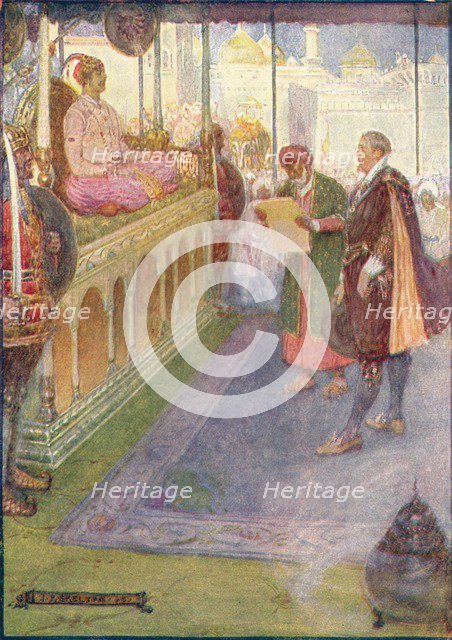 'Sir Thomas Stood Before The Mogul', c1908, (c1920).  Artist: Joseph Ratcliffe Skelton.